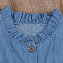 Newborn Kids Baby Girls 2017 New Summer Denim Sleeveless Dress Princess Party Pageant Dresses