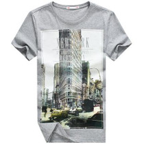 E-BAIHUI Brand summer style t shirt mens t shirts t shirt casual tops tees Fitness Men cotton T-shirts Camisetas Swag Y050