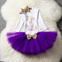 Baby Infant Clothing Dress Toddler Girl 1st Birthday Outfits First Christmas Gift Little Girl Tutu Party Wear Kids Clothes 3pcs