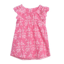 Baby Girls Summer Floral Dress Kids Princess Party Pageant Cotton and Linen Ruffles Sleeveless Dresses Children Clothing