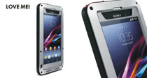 LOVE MEI for SONY Z1 Shockproof Case for SONY Xperia Z1 L39h Waterproof Shock Proof Armor Aluminum Metal Cover Tempered Glass