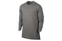 Jordan Mens 23 Long-Sleeve Raglan - Dark Grey Heather/Black