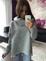 Kaywide Christmas Clothes 2017 Women Winter Hoodies Scarf Collar Long Sleeve Fashion Casual Autumn Sweatshirts Rough Pullovers