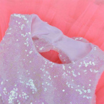 Kids Baby Flower Girls Bow Sequins Tulle Tutu Dress Princess Party Wedding Gown Dresses