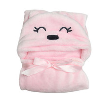 Baby Bath Towel Lovely Animal Flannel Cartoon Kid's Hooded Bath Towels Soft children's towel Animal Shape Hooded Bath Towel