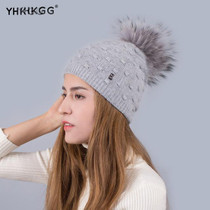 2016   fashion  ms warm winter wool hat knitting hat wool hat hat with the bulb