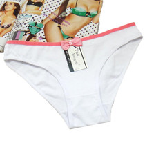 Free shipping 5pcs/lot Hot Selling Cotton women's briefs Fashion bow cotton panties sexy women's underwear briefs 89040