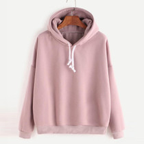 Autumn Sweatshirts For Women 2018 Pink women's Gown With A Hood Hoodies Ladies Solid Long Sleeve Casual Hooded Harajuku Clothes
