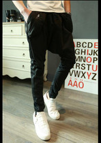 Hot 2017 new fashion casual Harem pants men hip-hop hiphop pants slim big crotch pants nightclub singer costumes trousers