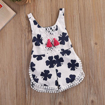 2017New Newborn Infant Baby Girl Cotton Rompers Sleeveless Jumpsuit Outfits Summer Sunsuit Clothes