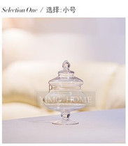 Large glass candy jar with lid storage tank dessert mason jar for storage bottle Wedding Banquet food containerr Decoration