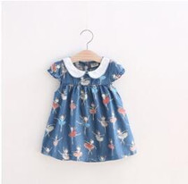 BibiCola Summer Baby Girls Dress Toddler Baby Cotton Floral Dresses Kids Girls Birthday Party Clothes Children Girls Tutu Dress