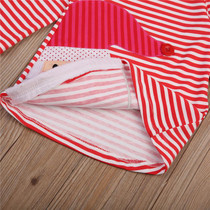2017 Christmas Girl Dress Bebes Baby Girl Striped Dresses Long Sleeve Cute Cotton Dresses Kids Dress For Girls Xmas Vestido 1-7Y