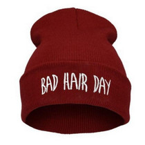 Hat 1PC Winter Bad Hair Day Beanie Cap Men Hat Beanie Knitted Hiphop Winter Hats For Women Fashion Warm Caps Mask DP671503