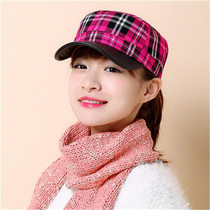 Fashion baseball cap women autumn-winter Plaid snapback baseball caps Adjustable prevented bask lady hat cap