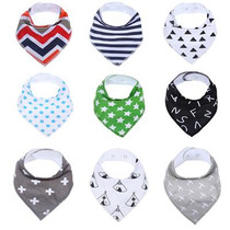 9pcs/set Organic Tiny Cottons Autumn 2017 Baby Bibs Baberos Babador Bandana Fantasia Bebe Burp Cloth Saliva Towel Baby Scarf