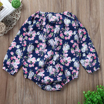 Adorable Floral Long Sleeve Newborn Baby Girl Romper Jumpsuit - Cute Infant Outfit for 0-24 Months