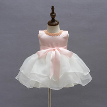 Summer Baby Girl Christening Gown 1 Year Girl Baby Birthday Dress Baptism Dress Beading Party Dress for Infant Girl