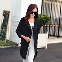 2017 New Hot Sale Women Spring Coat Female O-Neck Three Quarter Sleeve Female Trench Coat Spring Autumn B832