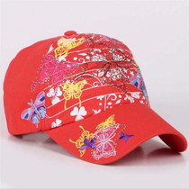New 2017 Fashion Butterfly Embroidery Women Baseball Caps Snapback Hats Casual Summer Bone Cap For Women Hiphop Hat Casquette