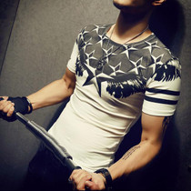 2017 Summer High Quality Men's T-Shirt Printing Cotton T-Shirts Slim Fit T-Shirt Brand Clothing O-Neck Short Sleeve T Shirt Men