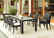 2017 Newest Outdoor Garden Furniture Poly Rattan cheap chinese restaurant dining tables and chairs