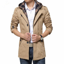 New spring Trench Coat Men hooded Trench Coat Men Outerwear Casual Coat Men's Jackets Windbreaker Mens Trench Coat