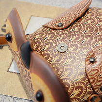 Cartoon Owl Messenger Bag PU Leather Shoulder Bag Wallet Purse Crossbody Satchel Bag