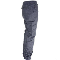 Mens Twill DENIM Joggers Solid SLIM Twill Drawstring Jogger pants slim pants BL Full Length Mid Waist