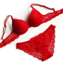 free shipping push up bra transparent lace bra sets thin cup deep-V women sexy underwear bra set