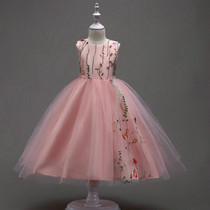 LAMYA Flower Girl Dresses For Weddings Girl Party Dress Princess Birthday Dress Embroidered Children vestido de festa carnaval