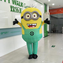 2017 Halloween Cosplay Party Costume Adult Minion Inflatable Minion Costume Mascot For 1.5-1.85m Adult and Child