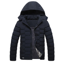 2017 New Arrivals Winter Jacket for Men Thicken Warm Outwear Removable Hooded Thermal Down Cotton Parkas Stand Collar Warm Parka