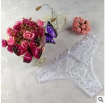 Free Shipping Hot Sale 2016 G String Cotton Womens Sexy Lace Thong Panties women's panties female underwear