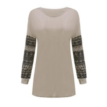 Fashion Autumn Winter Women Shirt O Neck Printed Long Sleeve Lady Pullover Girl Hoodies Loose Casual Tops Plus Size S-4XL