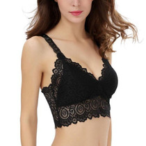 2017 New Sexy Women Lace Crochet Bralette Bralet Bra Bustier Crop Top Floral Cami Padded Tank Tops
