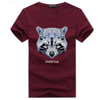 2017 New Pure cotton Short Sleeves Hip hop Fashion Mens T-Shirt Tshirt O-Neck Summer Personality Fashion men large size t-shirts