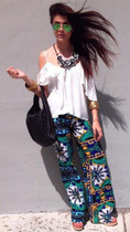 2016 palazzo pants women high waist wide leg pants pantalon palazzo mujer harem ethnic print baggy sweatpants women