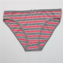 2016 New Cotton Women Striped Panties Cotton women's briefs sexy low-waist panties Ladies briefs Ladies Cotton Briefs underwear