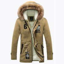 2017 New Fashion Men Winter Jacket Warm Fur Collar Thicken Winter Coat Men Parka Casual Hooded Outwear Parka Men S-4XL