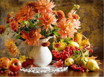 Flower arranging 5D DIY diamond Painting flowers  Cross Stitch diamond embroidery mosaic diamonds wall stickers home decor vase