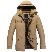 2017 Winter brand men's clothing Military Jacket with hood Army Camouflage Coat cotton warm coats solid plus size Outerwear 4XL