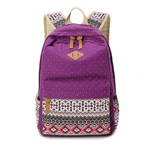 Canvas Printing Backpack Women School Backpacks Bag for Teenage Girls Vintage Laptop Rucksack Bagpack Female Schoolbag Mochila
