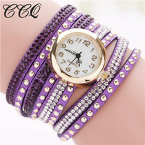 CCQ 2017 Fashion Luxury Women Bracelet Watch Ladies Casual Quartz Wristwatch Relogio Feminino 1290