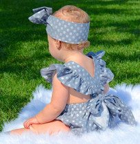 Polka Dot Newborn Baby Girls Clothes Bodysuit Cute Bebes One Pieces Jumpsuit Sunsuit Outfits