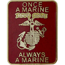 Once a Marine Always a Marine 1" Lapel Pin