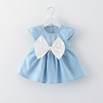 New 2017 Tutu Dress for baby Girls Cowboy Newborn Girl Birthday Party Dresses Outfit Princess dressing Cloth Summer Clothes
