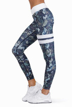2017 Fashion Casual Pants Leaf flower print skinny women pants pencil pants leggings women trousers exercise pants