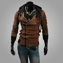 Stylish Assassins Creed Hoodie Men's Cosplay Assassin's Creed Hoodies Cool Slim Jacket Costume Coat