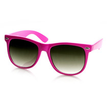 Trendy Large Retro Colorful Horned Rim Frame Sunglasses 8726